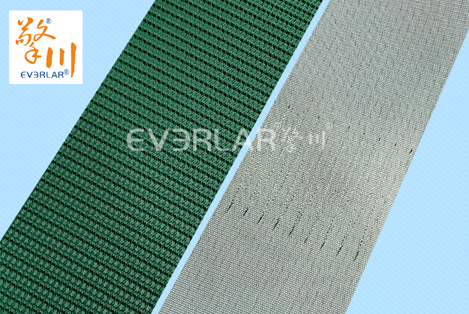 綠色PVC花紋帶防滑耐磨食品加工行業(yè)自動化包裝線輸送帶廠家定制