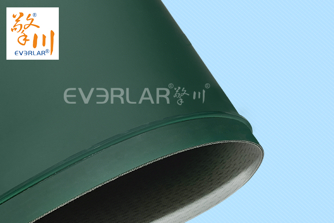 墨綠色PU輸送帶加雙導條耐磨抗撕裂食品電子物流分揀機皮帶擎川定制