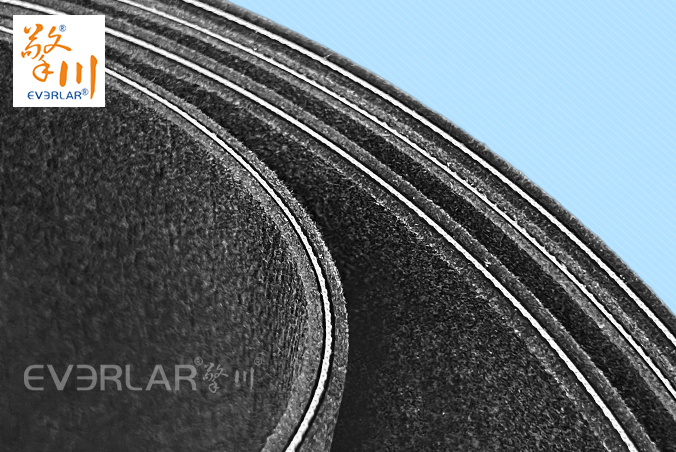 雙面毛氈輸送帶灰色防刮耐磨電子汽車裝配流水線工業(yè)皮帶