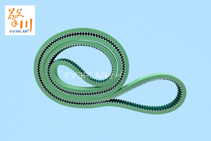 PU同步帶加綠布發(fā)泡膠耐磨耐油食品包裝機(jī)傳動帶廠家定制加工