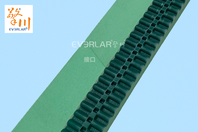 PU同步帶加綠布發(fā)泡膠耐磨耐油食品包裝機(jī)傳動帶廠家定制加工