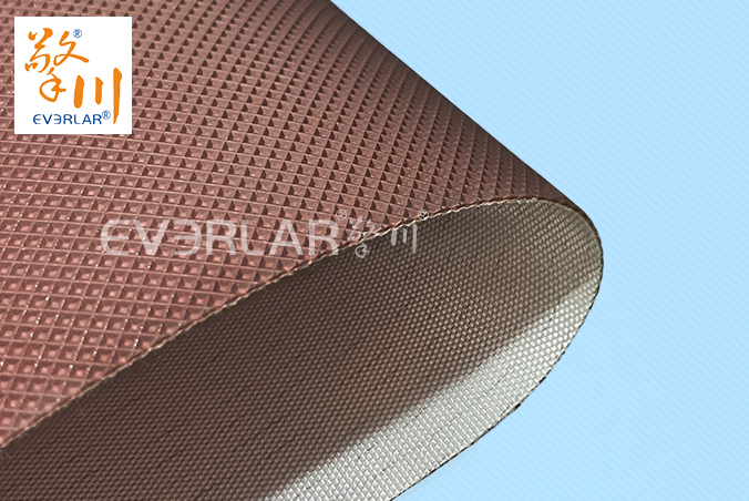 PU輸送帶咖啡色鉆石紋耐磨防滑食品烘焙輸送機聚氨酯傳送帶廠家