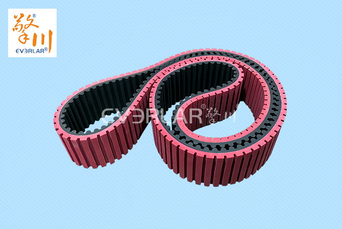 橡膠同步帶加紅膠開槽耐磨防滑汽車零部件自動化生產線傳動帶