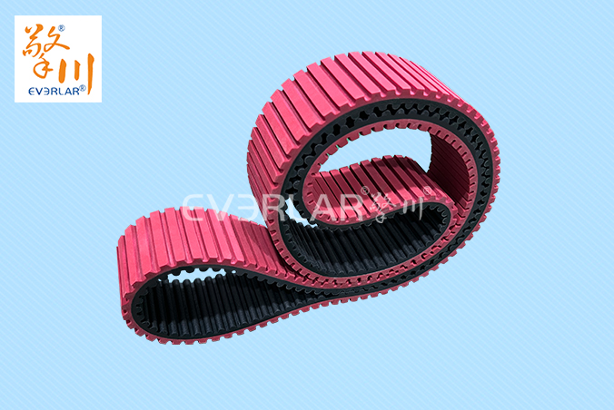 橡膠同步帶加紅膠開槽耐磨防滑汽車零部件自動化生產(chǎn)線傳動帶