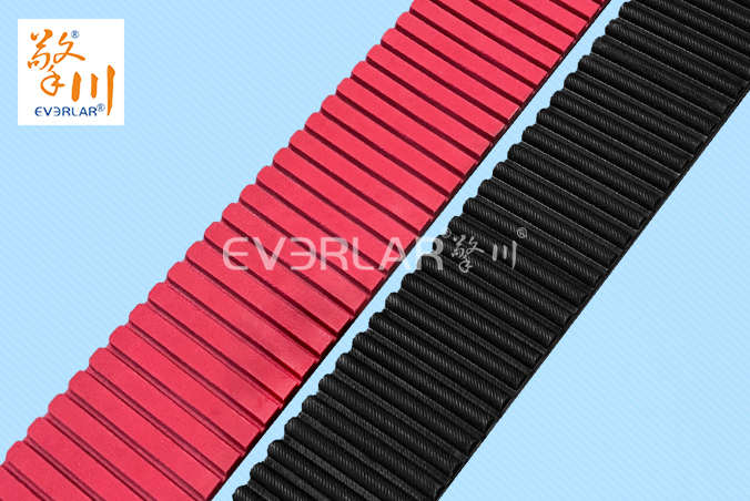 橡膠同步帶加紅膠開槽耐磨防滑汽車零部件自動化生產(chǎn)線傳動帶